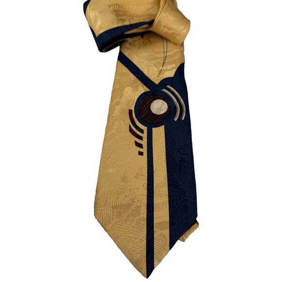 Vintage JOHN WEITZ     100% Silk Tie        Made in USA       Abstract Geometric - Picture 8 of 14